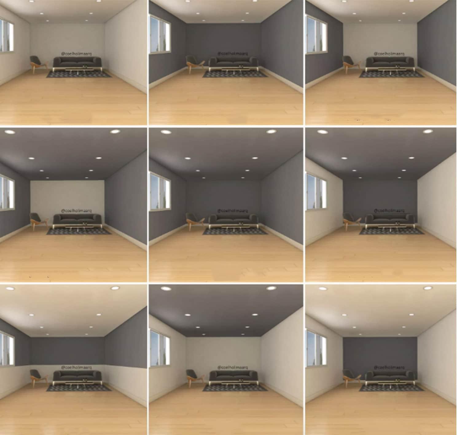 Farver der gør rummet større eller mindre