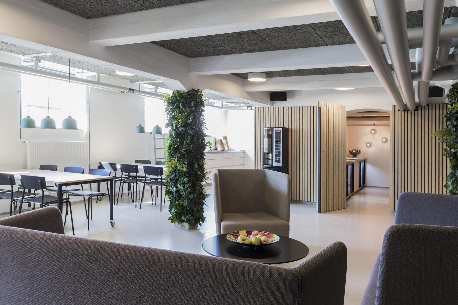 En kantine med skandinavisk hygge.